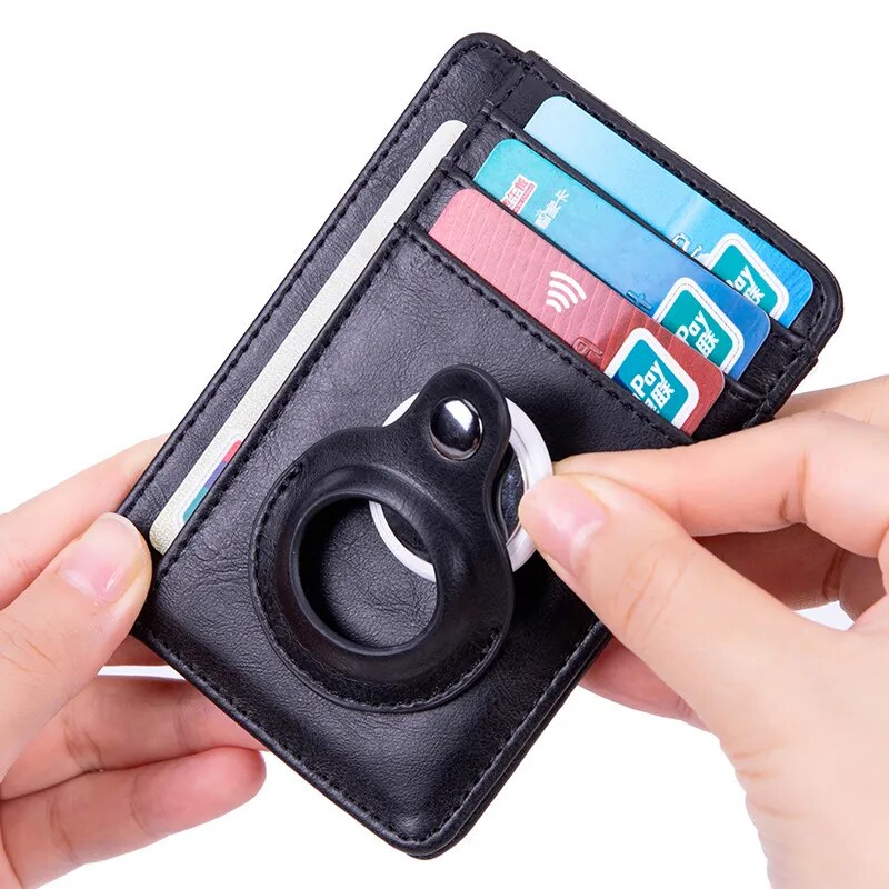 Leather Apple Airtag Wallet